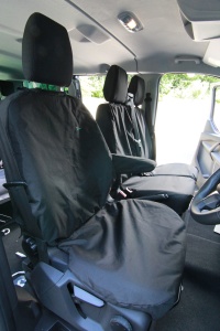 Ford Transit Custom Tailored Drivers Seat Cover - Black - TCSBLK